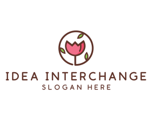 Tulip Flower Wellness Spa  logo design