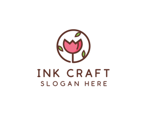 Tulip Flower Wellness Spa  logo design