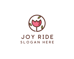 Tulip Flower Wellness Spa  logo design