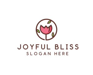 Tulip Flower Wellness Spa  logo design