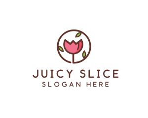 Tulip Flower Wellness Spa  logo design