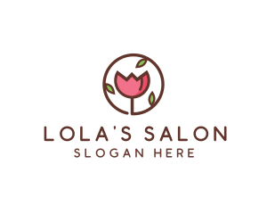 Tulip Flower Wellness Spa  logo design