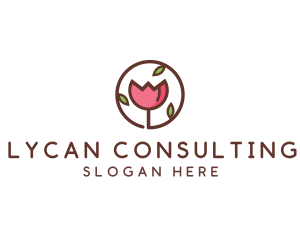 Tulip Flower Wellness Spa  logo design