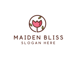 Tulip Flower Wellness Spa  logo design