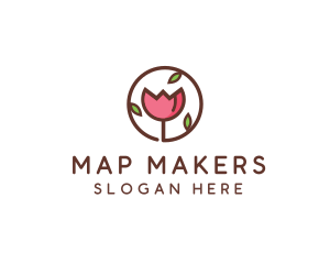 Tulip Flower Wellness Spa  logo design