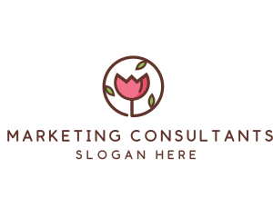 Tulip Flower Wellness Spa  logo design