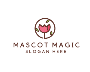 Tulip Flower Wellness Spa  logo design