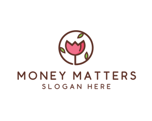 Tulip Flower Wellness Spa  logo design