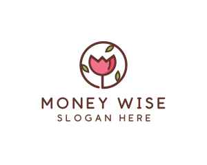 Tulip Flower Wellness Spa  logo design