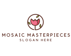 Tulip Flower Wellness Spa  logo design