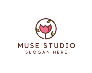 Tulip Flower Wellness Spa  logo design