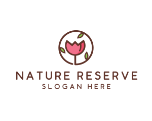 Tulip Flower Wellness Spa  logo design