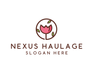 Tulip Flower Wellness Spa  logo design