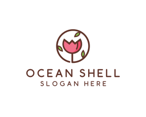 Tulip Flower Wellness Spa  logo design