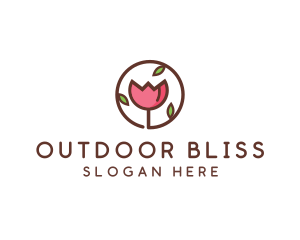 Tulip Flower Wellness Spa  logo design