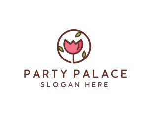 Tulip Flower Wellness Spa  logo design