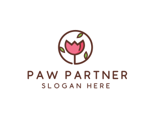 Tulip Flower Wellness Spa  logo design