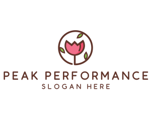 Tulip Flower Wellness Spa  logo design