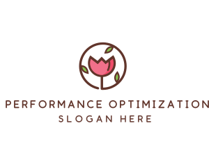 Tulip Flower Wellness Spa  logo design