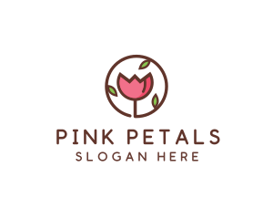 Tulip Flower Wellness Spa  logo design