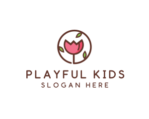 Tulip Flower Wellness Spa  logo design