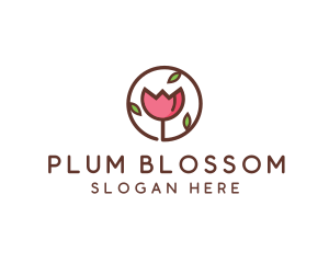 Tulip Flower Wellness Spa  logo design