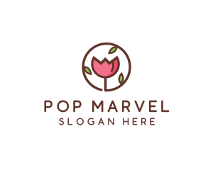 Tulip Flower Wellness Spa  logo design