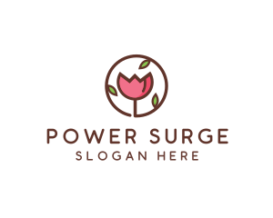 Tulip Flower Wellness Spa  logo design