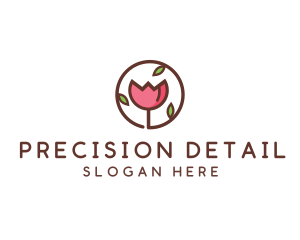 Tulip Flower Wellness Spa  logo design