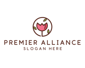 Tulip Flower Wellness Spa  logo design