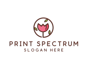 Tulip Flower Wellness Spa  logo design