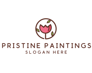 Tulip Flower Wellness Spa  logo design