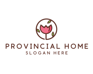 Tulip Flower Wellness Spa  logo design