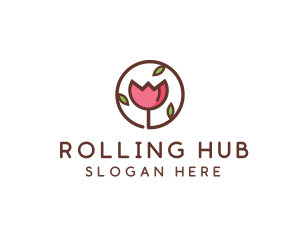 Tulip Flower Wellness Spa  logo design