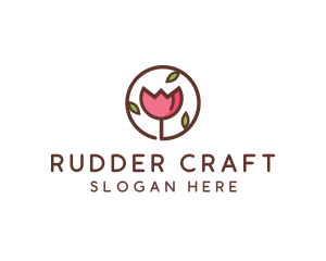 Tulip Flower Wellness Spa  logo design