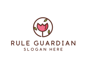 Tulip Flower Wellness Spa  logo design