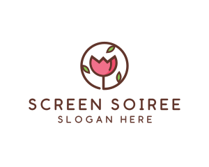 Tulip Flower Wellness Spa  logo design