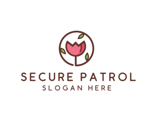 Tulip Flower Wellness Spa  logo design