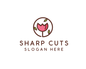 Tulip Flower Wellness Spa  logo design