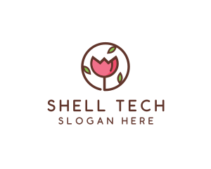 Tulip Flower Wellness Spa  logo design