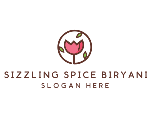 Tulip Flower Wellness Spa  logo design