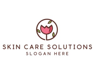 Tulip Flower Wellness Spa  logo design