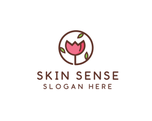 Tulip Flower Wellness Spa  logo design