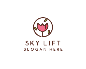 Tulip Flower Wellness Spa  logo design