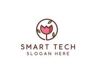 Tulip Flower Wellness Spa  logo design