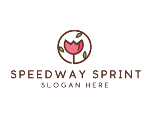 Tulip Flower Wellness Spa  logo design