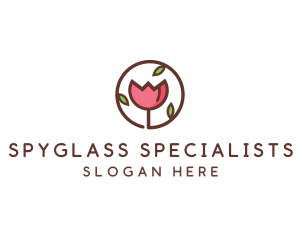 Tulip Flower Wellness Spa  logo design