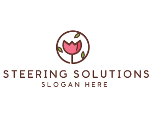 Tulip Flower Wellness Spa  logo design