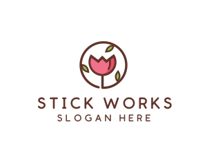 Tulip Flower Wellness Spa  logo design