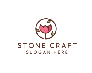 Tulip Flower Wellness Spa  logo design